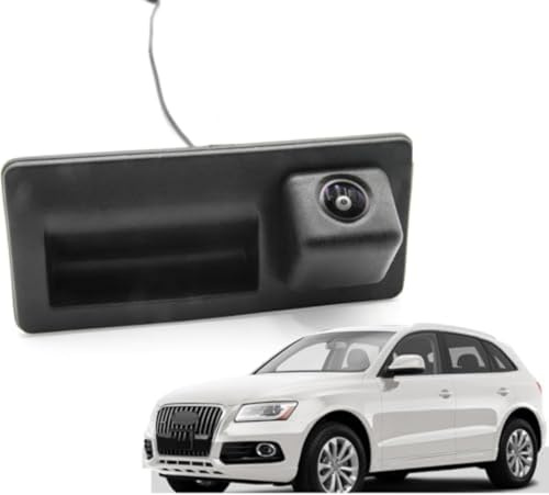 THOMIX Caméra de Recul pour Voiture pour Audi Q5 2010-2018, Caméra de Recul étanche avec Vision Nocturne Claire, Camera Arrière Grand Angle Aide au Stationnement,D170 AHD 720P