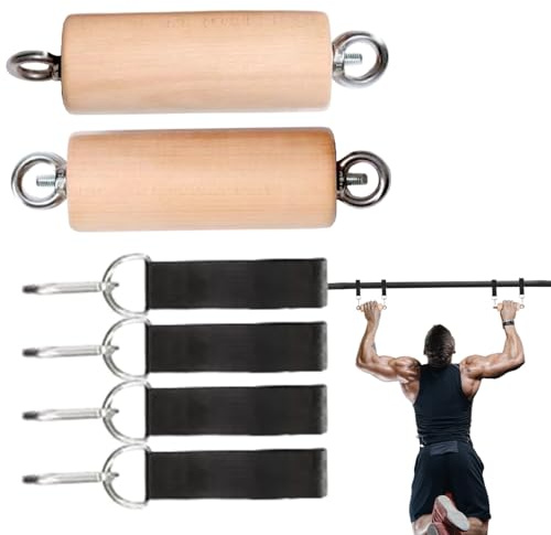 Impugnature Per Sollevamento – Barra Per La Da Arrampicata, Impugnature In Materiale Di Legno, Maniglie Per Allenamento Portatili, Supporto Per Allenamento Migliorato, Accessorio Per Palestra Du