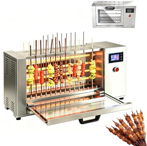 Parrilla automática de Kebab, Barbacoa Comercial de 3800W