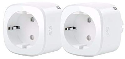 Elgato Eve Energy (x2 Set) - Capteur de consommation/interrupteur sans fil avec technologie Homekit d'Apple, Bluetooth Low Energy