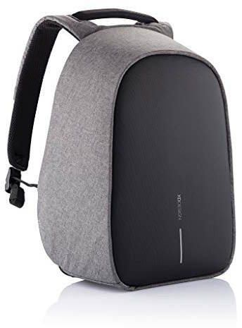 XD Design Bobby Hero Small Zaino Antifurto USB Grigio (Borsa Unisex)