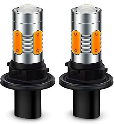 Ruiandsion PH24WY LED-lampor bärnsten 10-30V superljus COB 5SMD-chipset HPC24WY 12272 LED-lampor ersättning för bil främre blinkersljus