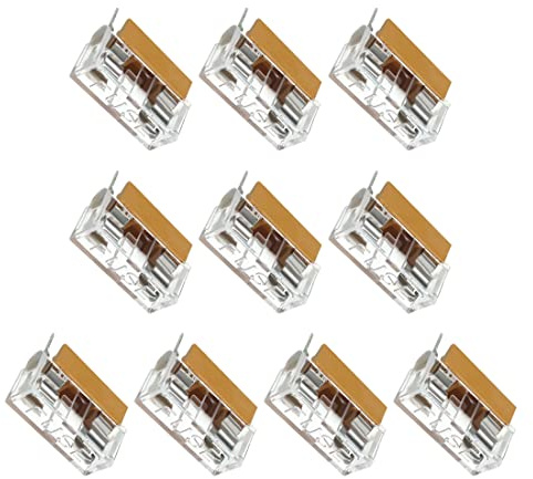 PATIKIL 10 Stück 250 V 6 A Doppelklemmen 5 x 20 mm Sicherung | Leiterplatten-Einbaugehäuse, für elektrische Verbindungen