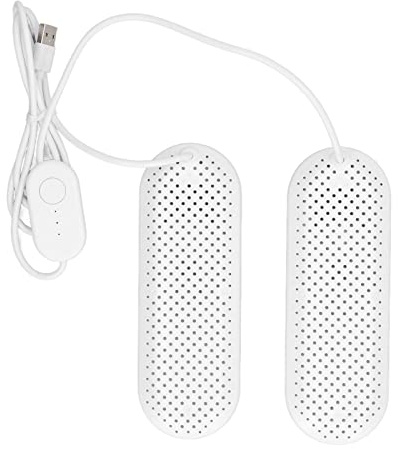 Schuh Trockner, Tragbarer Elektrischer USB Stiefel Trockner mit Timer für Schuhe, Socken, Handschuhe, Ski Stiefel, Turnschuhe, Hausschuhe in Weiß, Gleichmäßige Wärmeableitung, Intelligentes Timing