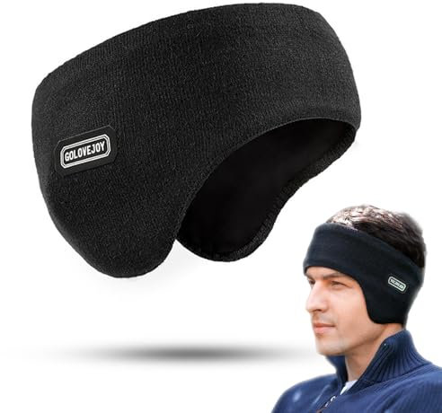 Wnddle Winter Ohrenwärmer, Winter Ski Ohrenschützer, Stirnband Kopfband, Doppellagige Warm Ohrenschützer (Ohrenwärmer) für Damen und Herren, Ohrwärmer für Ski, Laufen, Camping, Bergsteigen