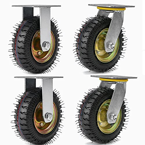 2pcs/4pcs Lenkrollen,6 ″ aufblasbares Universalrad,Pneumatic Wheel,kann luft gefüllt werden,Schwerlastrollen,Transportrollen,GummiräDer,Luftreifen,Schwenkrollen,Transportwagen Schwerlast-Gummi-RäDer