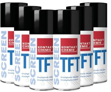 6 Stück Kontakt Chemie schonender Bildschirmreiniger | SCREEN TFT | je 200ml