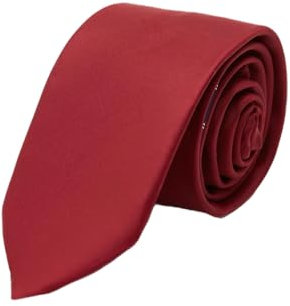 D'S DAMAT Krawatten für Herren, Elegante Krawatte Herren, Klassische Krawatte, Perfekt für Anzug Accessoires, geschäftliche und besondere Anlässe, Männer Accessoires, Burgund, 5.5 Cm