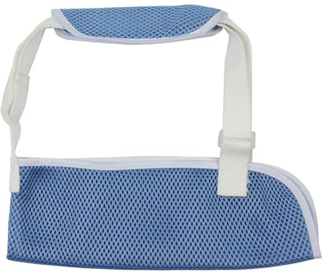 EOYVAIL Bandagen, Schienen & Schlingen zur Armunterstützung,Kinderarmstütze, Kinderarmstütze, Armschlinge für Handgelenk, Ellenbogen, Arm, Schulterluxation (Hellblau, XL)