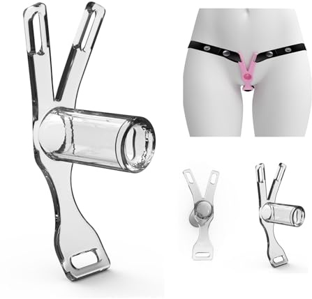 Keuschheitskäfig Herren Set mit Schwarzem Anti-Fall Chastity Belt Inverted Keuschheitskäfig Harz Keuschheitskäfig CB Bondage Sex Spielzeug für Männer (Transparente, lange Version)