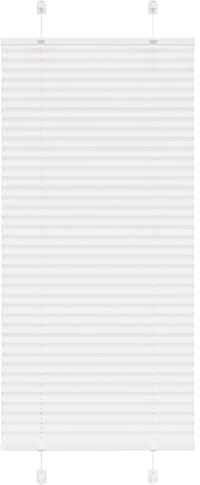 vidaXL Estor Plisado Blanco 65x150 cm Tela Ancho 64,4 cm Poliéster, para Ventana