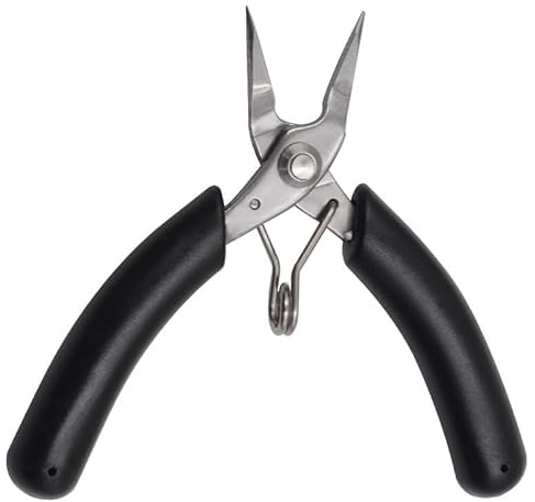 Mini-Spitzzange der Serie 501, Edelstahl, 10,2 cm Größe, ideal für Modellmontage und Schmuckherstellung, 1 Stück