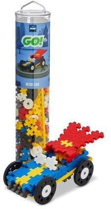 Plus-Plus Giocattolo da costruzione, 200 pezzi, giocattolo Go Superhero per bambini, risorse di apprendimento creative e giochi STEM per casa e viaggi, giocattoli per ragazze e ragazzi dai 5 anni in