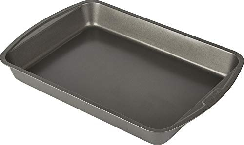 Goodcook 04048 Metal Utensil Nonstick Roast Pan, Easy Clean Dishwasher Safe, 11.5 Inch x 15.5, Silver