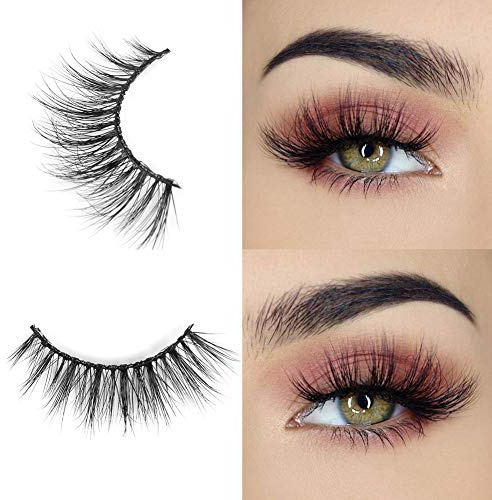 Arison Lashes Falsche Wimpern Natürlichen Look Handgemachte Crisscross 3D Wiederverwendbar 1 Paar Künstliche Wimpern Dicken Augen Wimpern bonnie