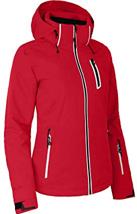 Bergson Nice | Damen Skijacke - Sportliche Damen Skijacke mit Supra-Tex 20.000 Membran, Normal-/Kurz-/Langgrößen, 100% wasserdicht (20.000 mm Wassersäule) & verschweißte Nähte, Winddicht & höchste At