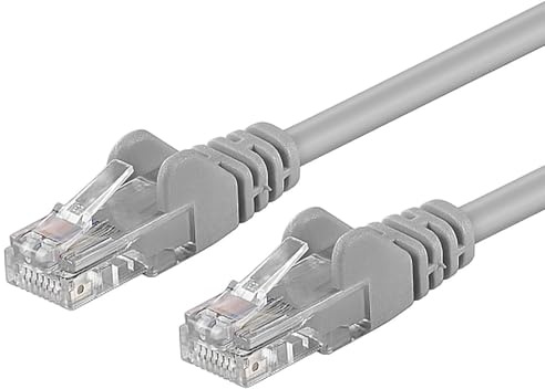 PremiumCord Câble Patch, CAT6, UTP, Ethernet, LAN, Rapide, Flexible et Durable, RJ45, 1Gbit/s, AWG 26/7, Câble en Cuivre 100% CU, Gris, 20m