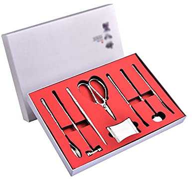 XIANGE100-SHOP Edelstahl-Meeresfrüchte-Werkzeug-Set 8 Stück mit Geschenkbox Essential Tools zum Essen Meeresfrüchte für Zuhause, Hotel, Restaurant oder Geschenk Hummerbesteck