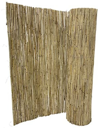 Schilfrohrmatte bambussi BP als Sichtschutz mit 100 x 500cm für Garten Terasse Windschutz Matten