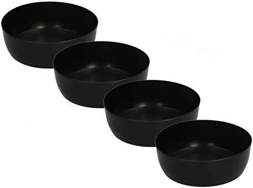 KOTARBAU® Lot de 4 bols mélangeurs en caoutchouc pour plâtre mastic, masses d'arbres, pvc flexible et robuste (0,5 l)