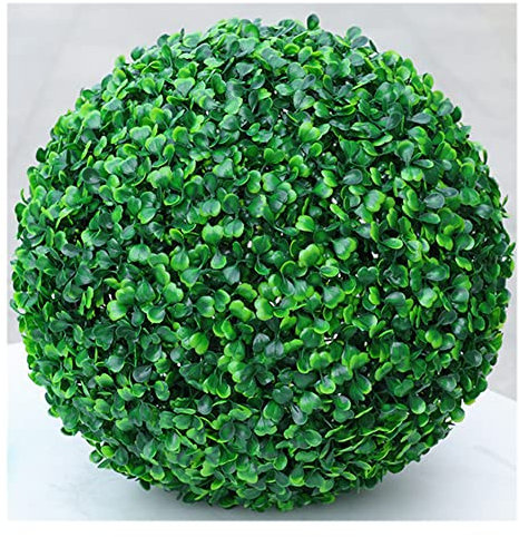Opaeroo Künstliche Pflanze Formschnitt Ball Faux Buchsbaum Dekorative Kugeln Für Hinterhof Hof Balkon Garten Hochzeit Und Home Decoration 23CM Style1