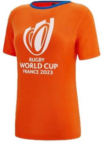 Macron T-Shirt Femme Rugby World Cup 2023 Officiel - Orange - S