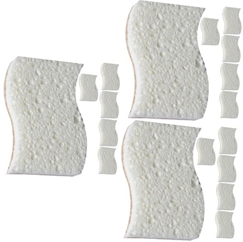 MAGICLULU 18pcs Non Scratch Dishwashing Sponge Cleaning Sponge for Household Scrub Multi-function Cleaning for Dish Pot Pan Sink Tub Oven