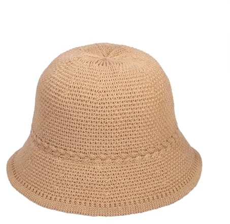 Eigso Damen Woven Mesh Sommer Eimer Hüte Unisex faltbar Strand Angeln Sonne Hut für Frau Manns