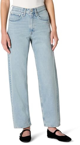 Amazon Essentials Jeans a Vita Alta con Gamba a Botte Donna, Lavaggio Chiaro Con Ghiaccio, 40