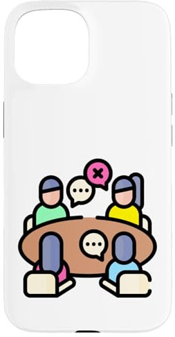 Meeting in The Conference Room Boardroom Meeting Office Case for iPhone 15