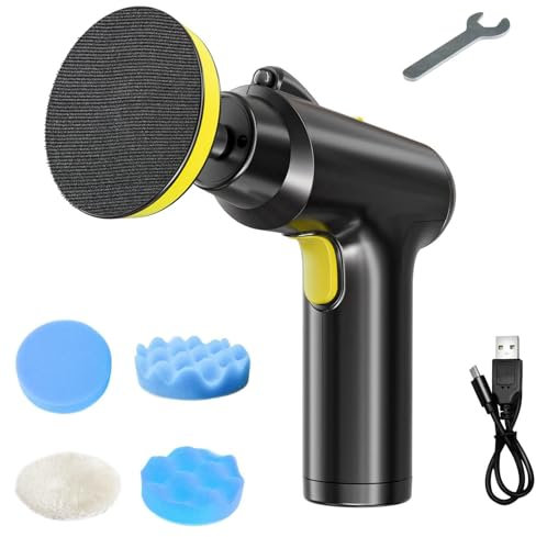 iFCOW Electric Car Polisher Machine, Portable Cordless Car Scratch Remover Polisher and Buffer Kit with 3 Speed Control for Waxing Polishing Cleaning