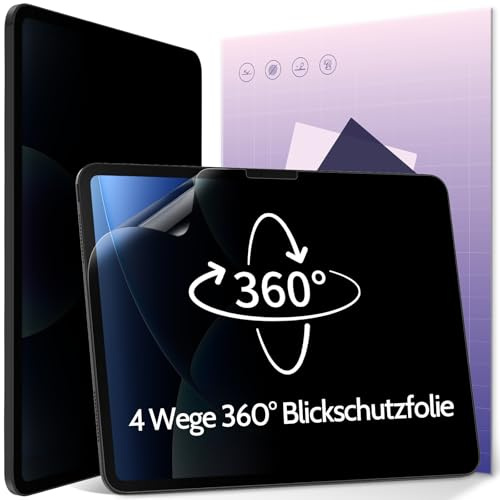 IPROKKO Filtre de confidentialité à 360° pour iPad Pro 13 Pouces M4/M5 [2024/2025 7/8th],Film Anti-lumière Bleue pour Préserver la Confidentialité, Film de Protection Privacy Screen