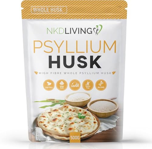 NKD Living Whole Psyllium husks (1kg, 2 x 500g)