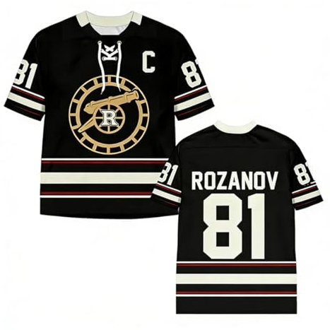 KASENFASHION Heated Rivalry Merch Rozanov 81 24 T Shirt Hockey Unisex Maniche Corte Collo a V, Maglia Streetwear Uomo Donna, Stile Sportivo Casual Hip Hop Estate