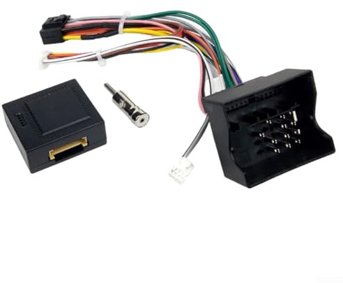 Car Radio Harness, 16 Pin Wiring CAN Bus Decoder Cable for Ford Head Unit ISO Connector Adapter for Audio Installation