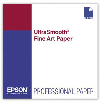 Epson UltraSmooth Fine Art Paper, 17 x 22 Inch, 25 sheets (S041897)