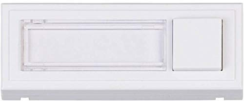 Heidemann 70511 Klingelplatte mit Namensschild 1fach Weiß 24 V/1 A