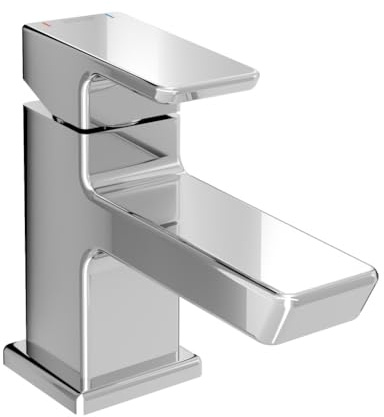 Bristan COB SMBAS C Cobalt Small Basin Mixer, Chrome | COB SMBAS C, Modern design, No waste, Bathroom sink taps, Matching shower available, Lifetime Cover