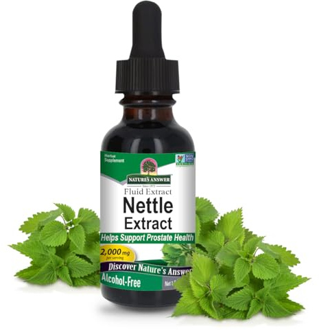 Nature's Answer Nettle Leaf Extract ( 2 Pack ) | Concentrated Dark Green Nettle Leaf Herbal Supplement | Non-GMO, Kosher, Gluten-Free, & Alcohol-Free 1oz