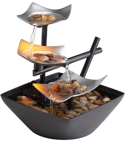 HoMedics Tabletop Fountain, 1, Black, 1 Count (Pack of 1)