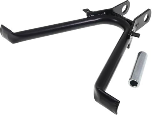 2EXTREME Hauptständer schwarz mit Bolzen kompatibel mit Zündapp 1971-1983 | Mofa-/Moped-Ständer, Stahl unten, Höhe 25,5 cm, Bolzen Ø 12/17,8 mm; kompatibel mit Zündapp GS, KS 50-175ccm, CS, GTS, KS50