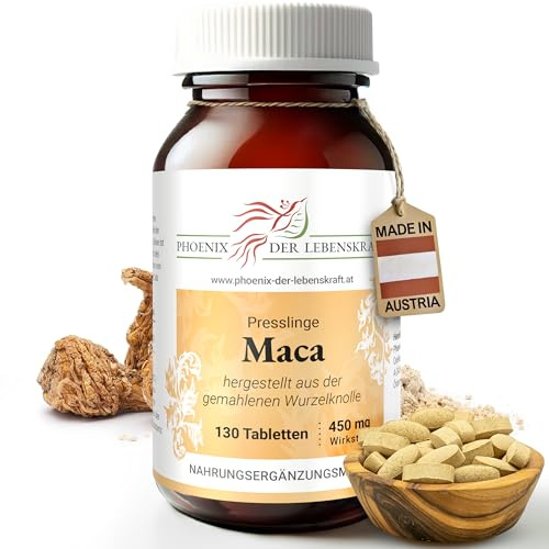 Maca 450 mg | 130 Stück Lepidium meyenii | Tabletten statt Kapseln | gemahlene Maca-Wurzel | Andenwurzel, Peruanischer Ginseng | tägliche Ernährung