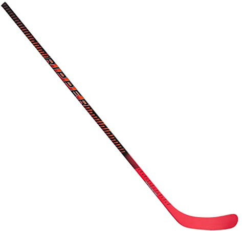 Franklin Sports Junior Ice Hockey Stick - Ripper Lefty Handed Ice Kids Hockey Stick - 55 Inch Junior Composite Shaft for Youth Players - 50 Flex + Textured Grip - Lefty