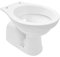 Belvit Stand WC - Keramik-Toilette mit Bodenabgang senkrecht, Tiefspüler ohne WC-Deckel, weiß