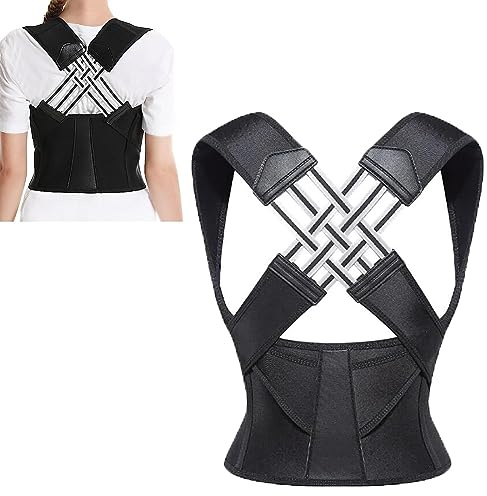 KODAA Adjustable Back Posture Belt Office Home Gym Unisex Back Posture Brace for Men and Women Perfect Fit for Spine Back Brace for Shoulders