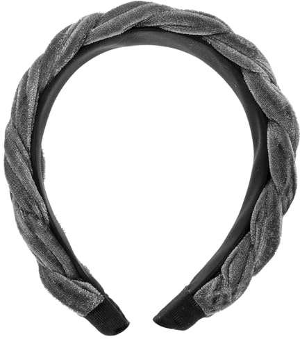 Luxshiny Velvet Haarreif für Damen Elegantes Geflochtenes Stirnband Breiter Haarschmuck für Frauen und Mädchen Vielseitig Kombinierbar und Leicht zu Tragen