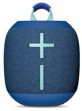 Ultimate Ears Wonderboom 4 – mobiler, wasserdichter Bluetooth-Lautsprecher mit satten Tiefen und 360-Grad-Klang, staubdichter, schwimmfähiger Lautsprecher mit Einer Reichweite von 40m - Blau