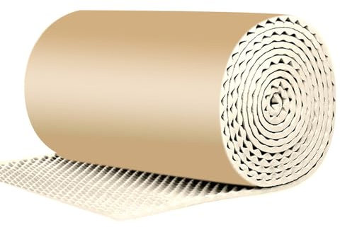 JCPSH Sound Proofing Foam Roll, 15mm Thick, Acoustic Foam Panels Self Adhesive, Flame Retardant, For Recording Studios, Podcast Recording, TV Rooms, Game Rooms, Offices(Size:1 * 10m,Color:Off white)