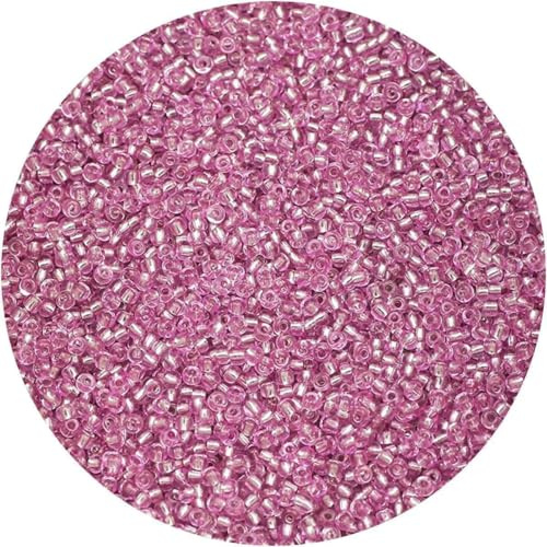 Glass Seed Beads Small Seed Beads 2mm 1500pcs Seed Beads Glass Craft Beads Bracelets Making Seedbeads for DIY Art Craft-Burgundy-18g-1500pcs