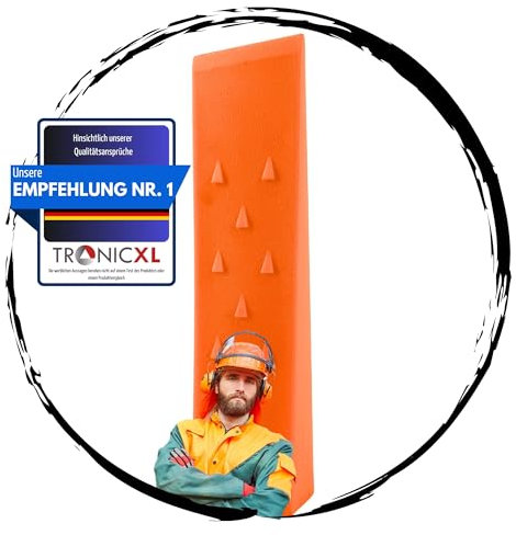 TronicXL Spaccalegna di alta qualità, grande cuneo per legno, tronco foresta, spaccalegna albero, cuneo grande, cuneo per legna da ardere, plastica ABS, 30,5 cm